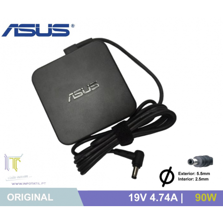 Carregador Original Asus 19V 4.74A 90W (5.5*2.5mm)