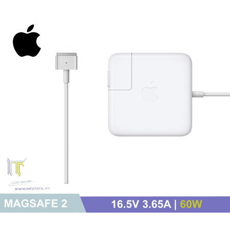 Carregador Original Apple 16.5V 3.65A 60W (MagSafe2)