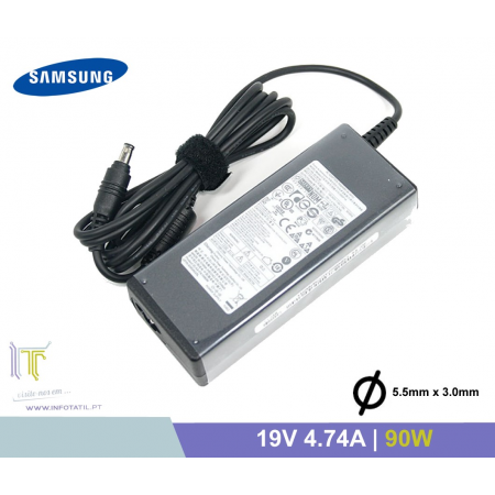 Carregador Compatível Samsung 19V 4.74A 90W (5.5*3.0mm)