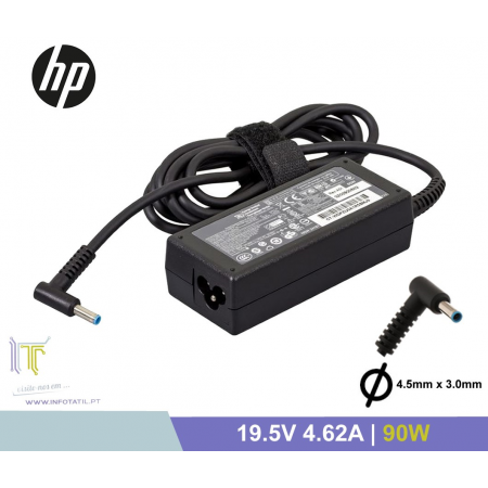 Carregador Compatível HP 19.5V 4.62A 90W (4.5*3.0mm) - 710413-001