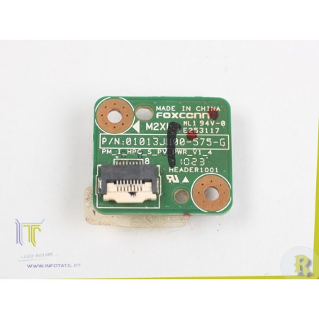 HP G62 Power Button Board - 01013JU00-575-G Recondicionado