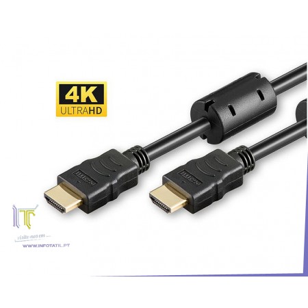 CABO HDMI 2 METROS GOLD 4K