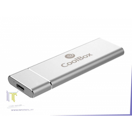 CoolBox Caixa para SSD externo M.2 NVMe PCIe