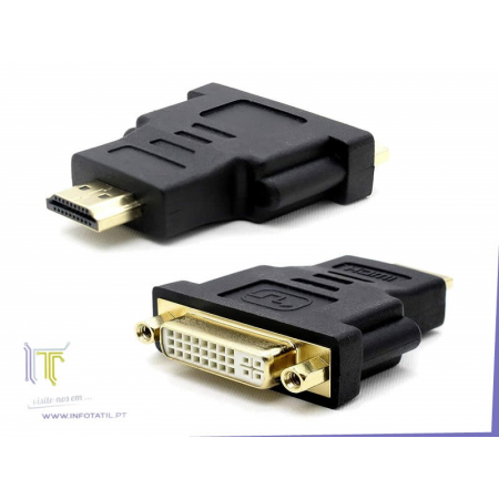 HDMI 19 - DVI 24+5 M-F Adapter