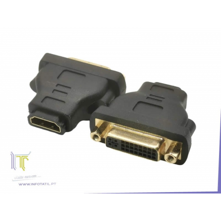 Adaptador HDMI Fênea Para DVI-D Fêmea 24+5