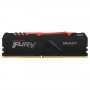 Memória RAM Kingston Fury Beast RGB 16GB (1x16GB) DDR4-3200MHz 1R CL16 Preta - KF432C16BBA/16