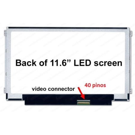 LCD 11.6" WXGA 1366x768 LED Slim 40pin - B116XW03