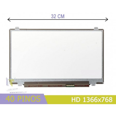 LCD 14.0'' WXGA 1366X768 LED Slim 40Pin Refurbished - CLAA140WB01A