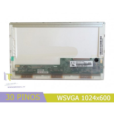 LCD 8.9" Magalhães WSVGA 1024x600 LED 30Pin Refurbished - HSD089IFW1-B00