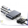 Adaptador USB-C Para VGA e HDMI + USB 3.0