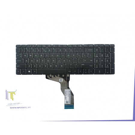 HP 15-CB Teclado PT s/ Top Case Black/Silver - 926894-131