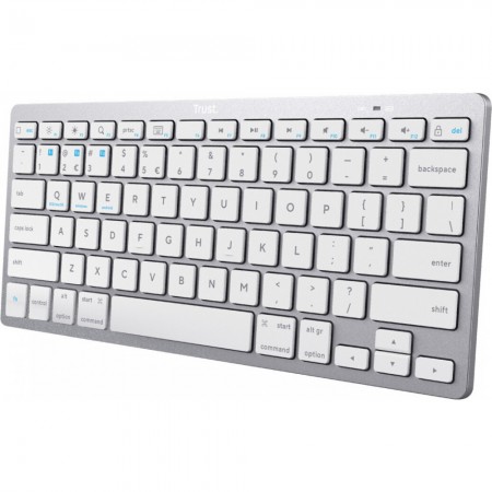 Teclado Trust Basics Bluetooth Prata PT