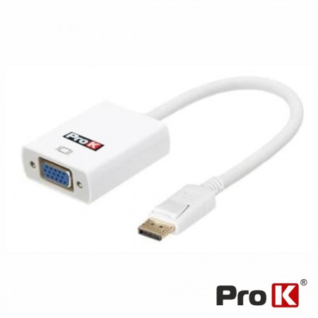 ProK Adaptador Display Port Vga Branco