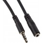 Extenção Audio  3.5mm 4-pin 2M M-F Black