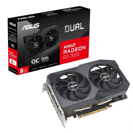 Placa Gráfica Asus Dual Radeon RX 7600 V2 8GB GDDR6 OC Edition