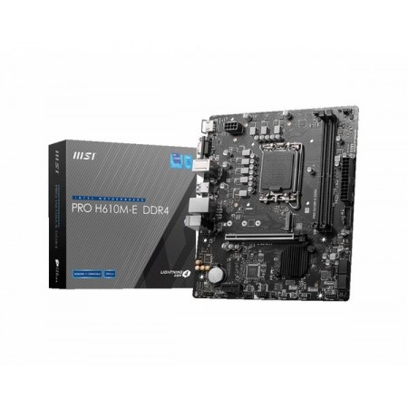 MSI Motherboard PRO H610M-E DDR4 mATX skt 1700 - 911-7D48-012