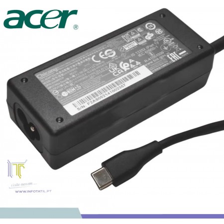 Carregador Original Acer 45W TYPE-C - KP.04501.023