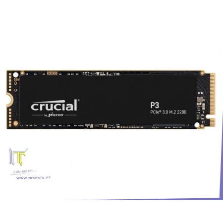 SSD Crucial 500GB P3 M.2 2280 NVMe - CT500P3SSD8