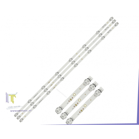 Kit de 3x Barras LEDS 8 LEDS 40" - HL-00390A30-0402S-07