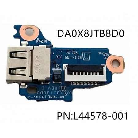 PCB Power button + USB LSC com cabo, DA0X8JTB8D0, L44578-001