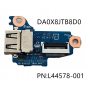 PCB Power button + USB LSC com cabo, DA0X8JTB8D0, L44578-001