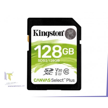 Kingston 128GB SD Canvas Select Plus Class10 U3 - SDS2/128GB