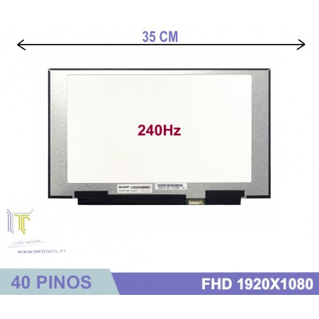 LCD 15.6" 240Hz FullHD IPS 35cm 40Pin s/Brackets - LQ156M1JW09