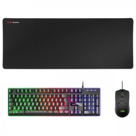 Mars Gaming Premium Gaming Combo Teclado USB Português Preto